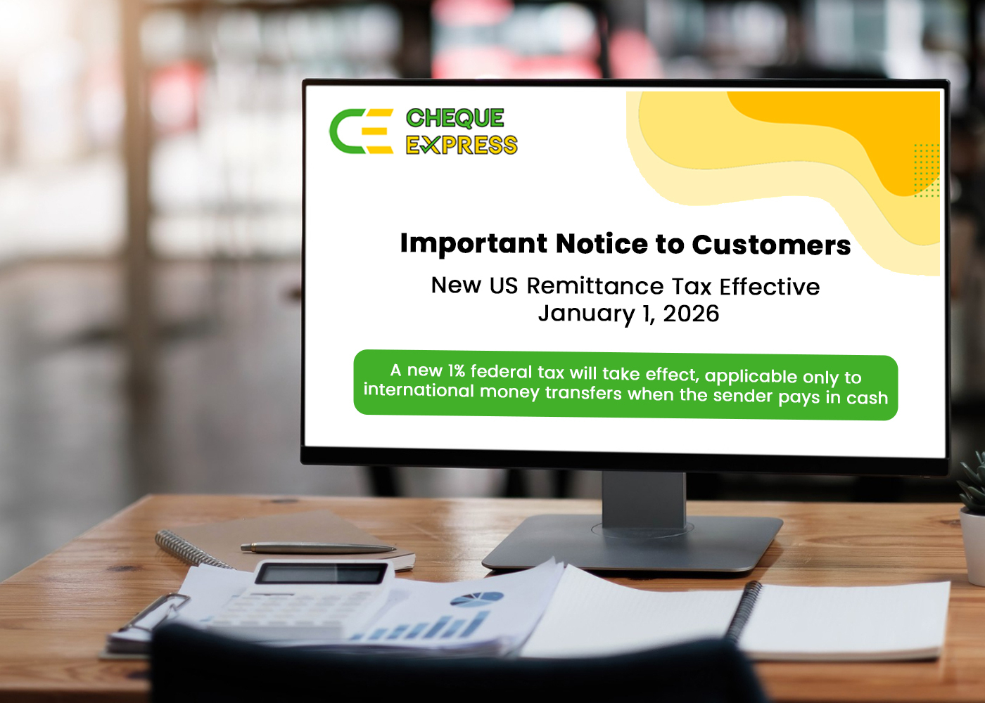 New 1% Federal Cash-Transfer Tax Begins January 1, 2026