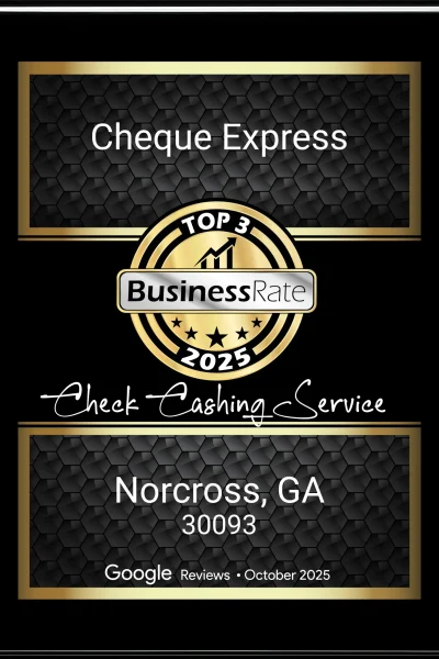 Best Check Cashing Award in Norcross, GA